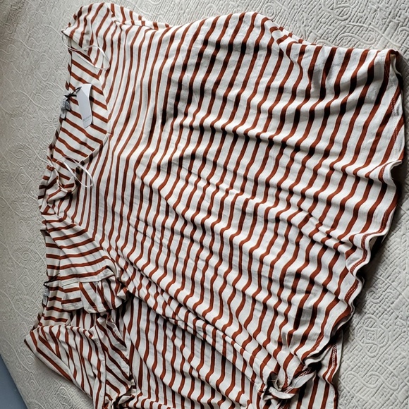 Set of 2 Green Envelope Rayon Striped Tops - Picture 3 of 14